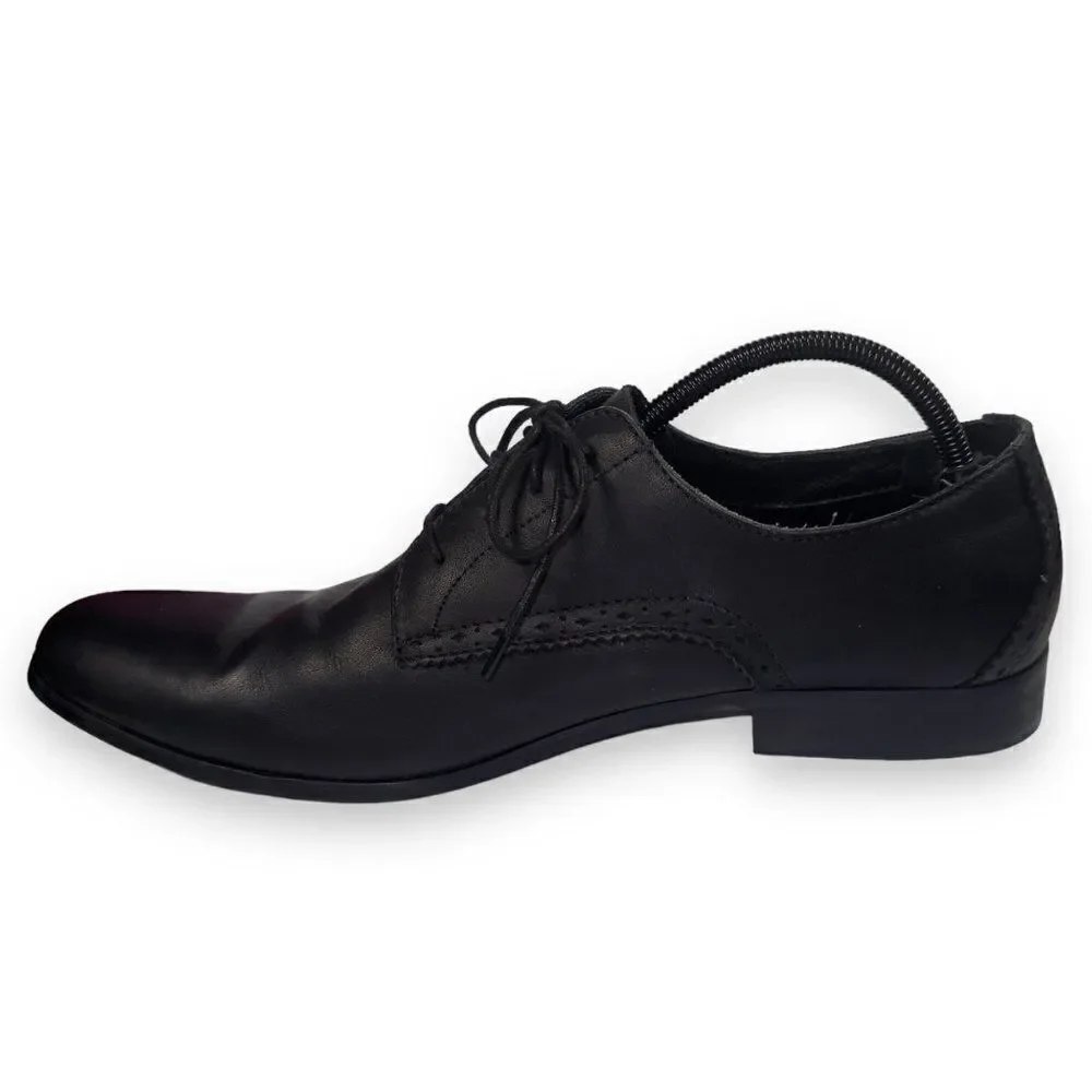 Penguin by Munsingwear Blucher Oxfords Black Leather PBLU201-1‎ Men's 13
